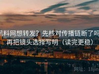 黑料网想转发？先核对传播链断了吗，再把镜头选择写明（读完更稳）