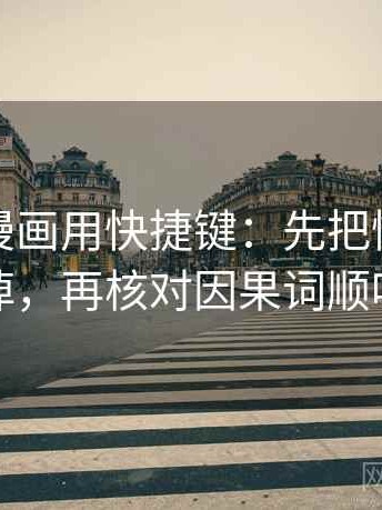 读香蕉漫画用快捷键：先把情绪词拿掉，再核对因果词顺吗