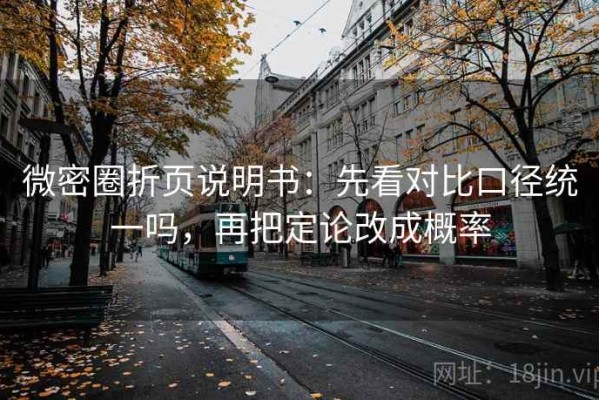 微密圈折页说明书：先看对比口径统一吗，再把定论改成概率