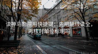 读神马影院用快捷键：先把轴线读全，再核对单位标明吗